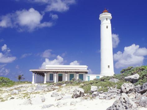 Photographic Print: Punta Sur Celarain Lighthouse, Cozumel, Mexico by Greg Johnston: 24x18in