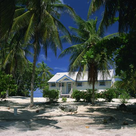 Photographic Print: Typical Cottage on the North Side of Grand Cayman, Cayman Islands, West Indies, Caribbean by Ruth Tomlinson: 16x16in