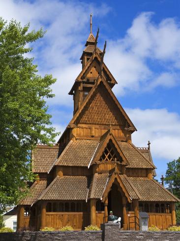 Photographic Print: Scandinavian Heritage Park, Minot Poster by Richard Cummins: 24x18in