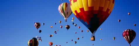 Photographic Print: Hot Air Balloons at the International Balloon Festival, Albuquerque, New Mexico, USA: 42x14in