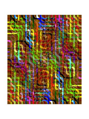 Art Print: Color Maze Poster by Ruth Palmer: 24x18in