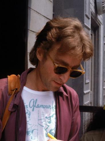 Premium Photographic Print: Rock Star John Lennon by David Mcgough: 16x12in