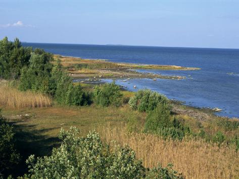 Photographic Print: On the Coast of Muhu, an Island to the West of Tallinn, Muhu, Estonia, Baltic States, Europe by Robert Harding: 24x18in