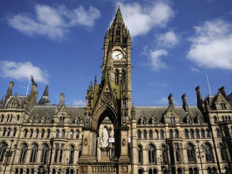 Photographic Print: Town Hall, Albert Square, Manchester, England, United Kingdom, Europe by Richardson Peter: 24x18in