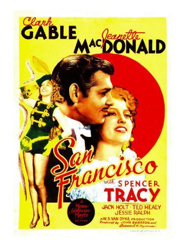 Photo: Poster of San Francisco, Jeanette Macdonald: 24x18in