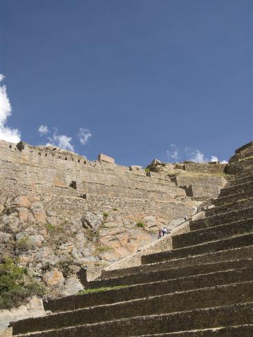 Photographic Print: Ollantaytambo, Huge Stone Terraces at the Inca Ruins of Ollantaytambo, the Sacred Valley, Peru by Richard Maschmeyer: 24x18in