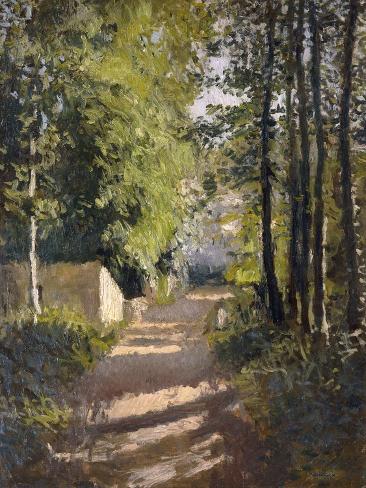 Giclee Print: Allee sous-bois en Normandie Art Print by Gustave Caillebotte by Gustave Caillebotte: 24x18in