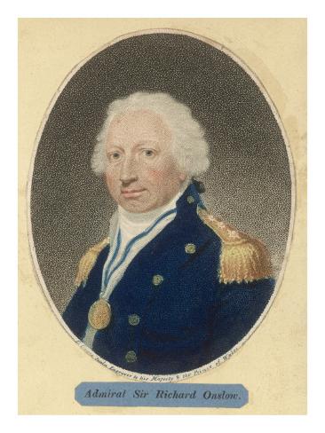 Giclee Print: Sir Richard Onslow British Admiral of the Royal Navy: 24x18in