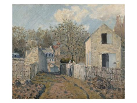 Giclee Print: Village de Voisins Art Print by Alfred Sisley by Alfred Sisley: 24x18in