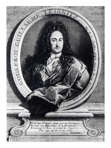 Giclee Print: Gottfried Wilhelm Leibniz Art Print by French School: 24x18in