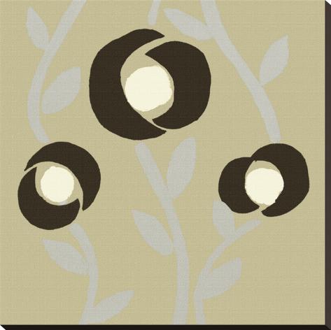 Stretched Canvas Print: Fiori Olive by Denise Duplock: 30x30in