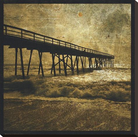 Stretched Canvas Print: Ocean Pier No. 3 by John Golden: 24x24in