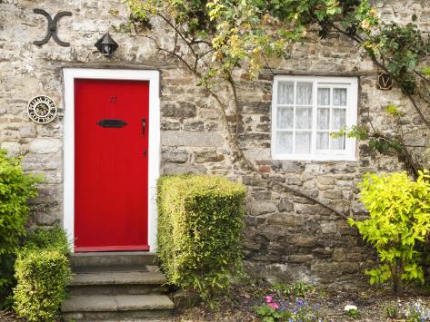 Art.com Photographic print: traditional cottage in west lulworth, dorset, uk by nadia isakova: 24x18in