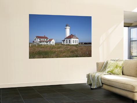 Wall Mural: Point Wilson Lighthouse, Port Townsend Wall Decal by Jamie & Judy Wild: 72x48in