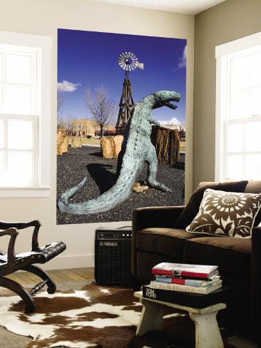 Wall Mural: Dinosaur Sculpture Wall Decal by Richard Cummins: 72x48in