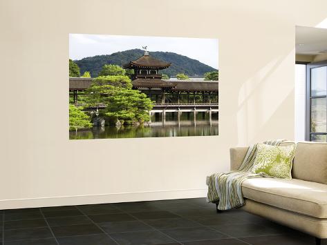 Wall Mural: Pagodas Wall Decal by Rachel Lewis: 72x48in