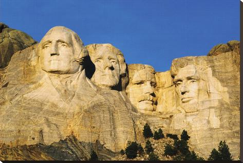 Stretched Canvas Print: Mount Rushmore Memorial: 29x44in