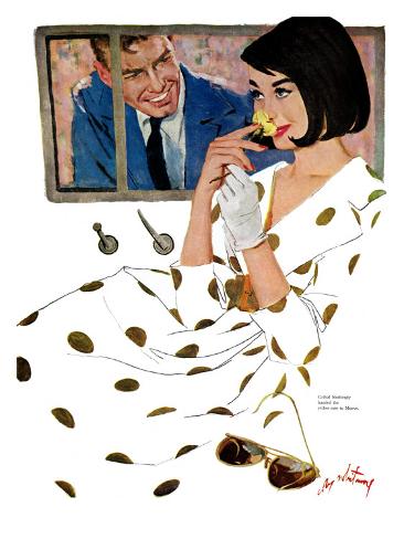 Giclee Print: The Golden Rose - Saturday Evening Post Leading Ladies, October 24, 1959 pg.23 by Coby Whitmore: 16x12in