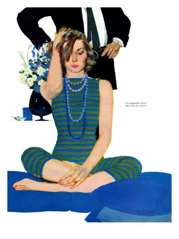 Giclee Print: End of a Marriage - Saturday Evening Post Leading Ladies, April 13, 1957 pg.27 by Coby Whitmore: 16x12in