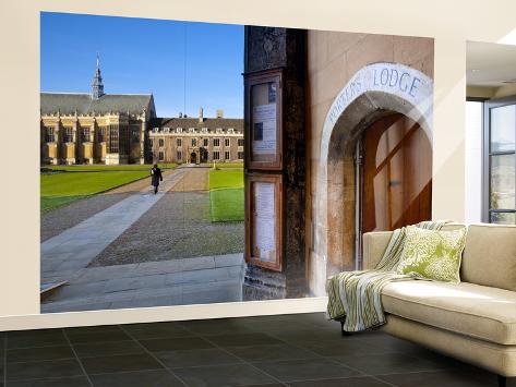 Wall Mural - Large: Uk, England, Cambridge, Cambridge University, Trinity College, Porter's Lodge by Alan Copson: 144x96in