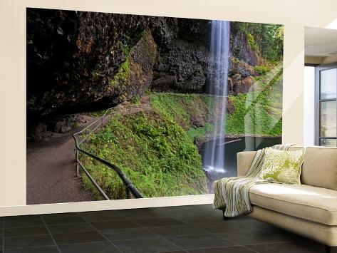 Wall Mural - Large: South Falls in Silver Falls State Park, Oregon, USA by Joe Restuccia III: 144x96in