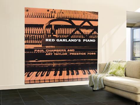 Wall Mural - Large: Red Garland - Red Garland's Piano Wall Decal: 96x96in