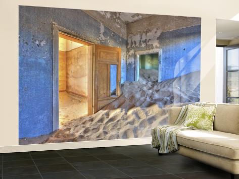 Wall Mural - Large: Kolmanskuppe Ghost Town, Luderitz Wall Decal by Josh Anon: 144x96in