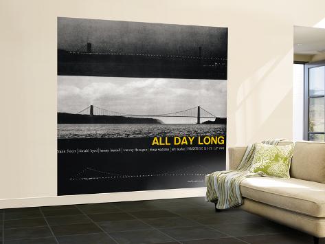 Wall Mural - Large: Kenny Burrell - All Day Long Wall Decal: 96x96in