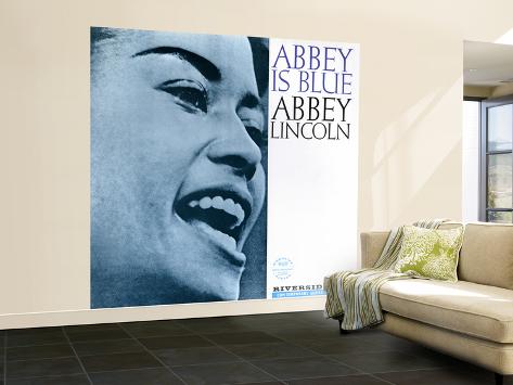 Wall Mural - Large: Abbey Lincoln - Abbey is Blue Wall Sticker: 96x96in