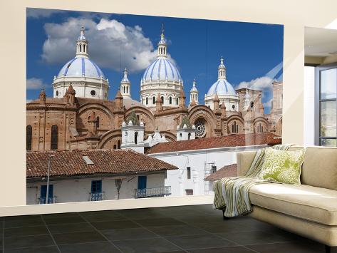 Wall Mural - Large: Cathedral of the Immaculate Conception, Built in 1885, Cuenca, Ecuador by Peter Adams: 144x96in