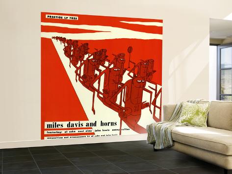 Wall Mural - Large: Miles Davis - And Horns: 96x96in