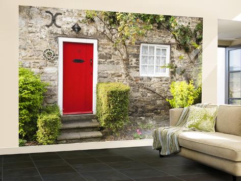 Wall Mural - Large: Traditional Cottage in West Lulworth, Dorset, Uk by Nadia Isakova: 144x96in