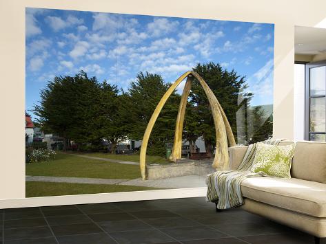 Wall Mural - Large: Whalebone Arch, Port Stanley, Falkland Islands by Cindy Miller Hopkins: 144x96in