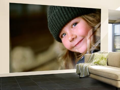 Wall Mural - Large: Portrait of a Young Farm Girl Wall Decal by Daniel Boag: 144x96in