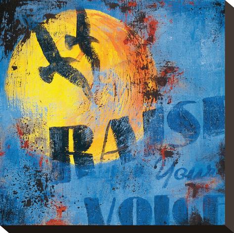 Stretched Canvas Print: Raise Your Voice Canvas Print by Rodney White: 12x12in