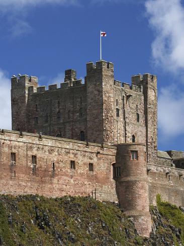 Photographic Print: Bamburgh Castle, Bamburgh, Northumberland, England by David Wall: 24x18in