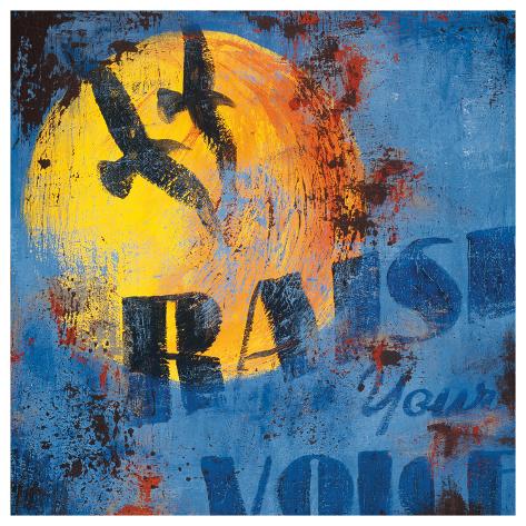 Giclee Print: Raise Your Voice Art Print by Rodney White by Rodney White: 25x25in