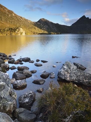 Photographic Print: Cradle Mountain and Dove Lake, Cradle Mountain-Lake St. Clair National Park, Tasmania, Australia by Jochen Schlenker: 24x18in