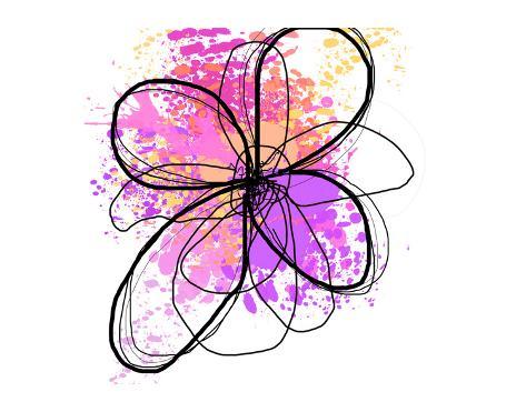 Premium Giclee Print: Rose Yellow Abstract Brush Splash Flower II by Irena Orlov: 44x56in