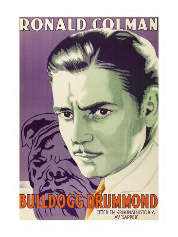 Art Print: Poster of Bulldog Drummond: 24x18in