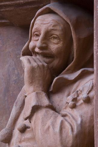 Photographic Print: Cloister figure Schloss Schallaburg Melk Austria by Charles Bowman: 24x16in