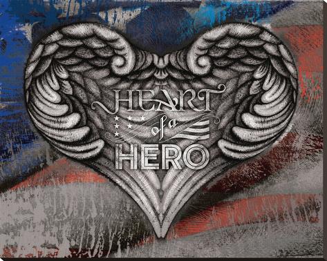 Stretched Canvas Print: Hero Heart II by Alan Hopfensperger: 38x48in