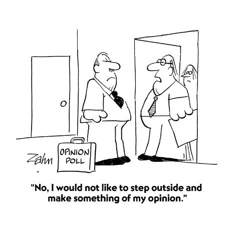 Premium Giclee Print: No, I would not like to step outside and make something of my opinion. - Cartoon by Bob Zahn: 12x12in