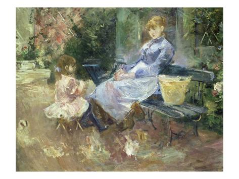 Giclee Print: The Fairy Tale Wall Art by Berthe Morisot by Berthe Morisot: 24x18in