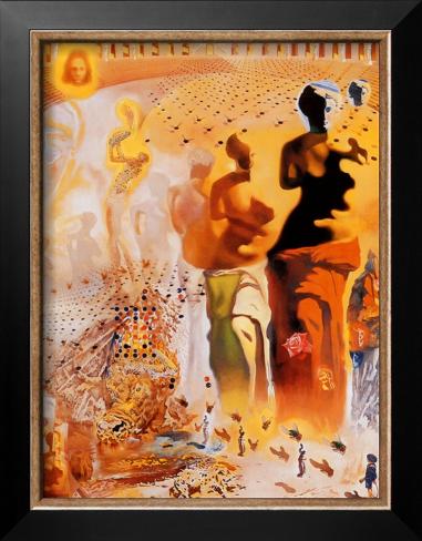 Framed Art Print: Framed Museums of Florida Art by Salvador Dalí : 20x16in