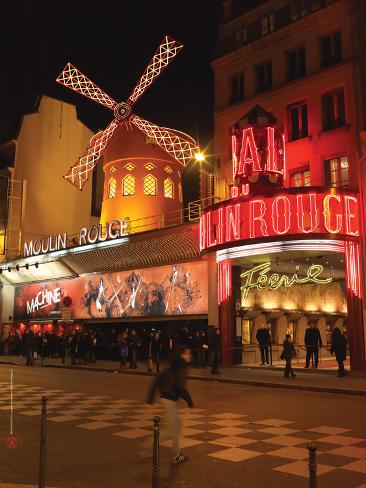 Photographic Print: 2010 Place Blanche Moulin Rouge Poster: 24x18in