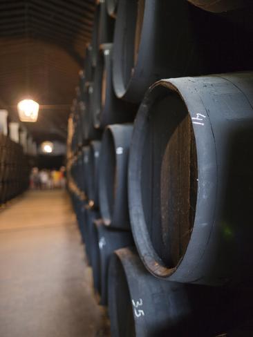 Photographic Print: Poster of Sherry Casks, Bodegas Gonzalez Byass by Walter Bibikow: 24x18in