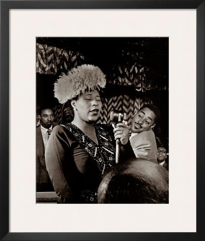 Framed Art Print: Framed Jazz Singers Art by William P. Gottlieb: 27x23in
