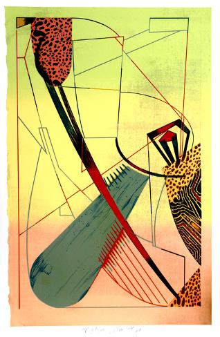 Serigraph: Divided Loyalties by William Schwedler: 40x26in