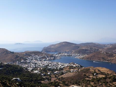 Photographic Print: View from the Monastery of St. John the Evangelist, Patmos, Dodecanese, Greek Islands, Greece by Oliviero Olivieri: 24x18in